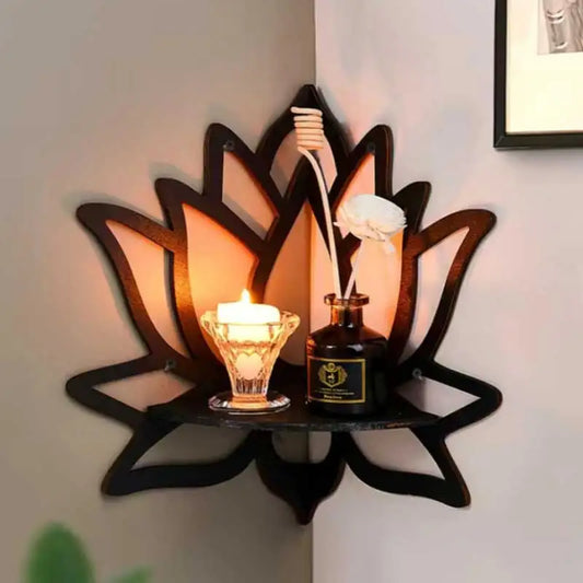 Elite Lotus Hollow Wall-Mounted Decorative Rack