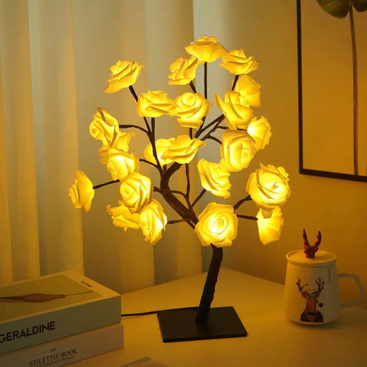 Table Lamp, Rose Light String, Tree Night Lights, USB Powered Lighting