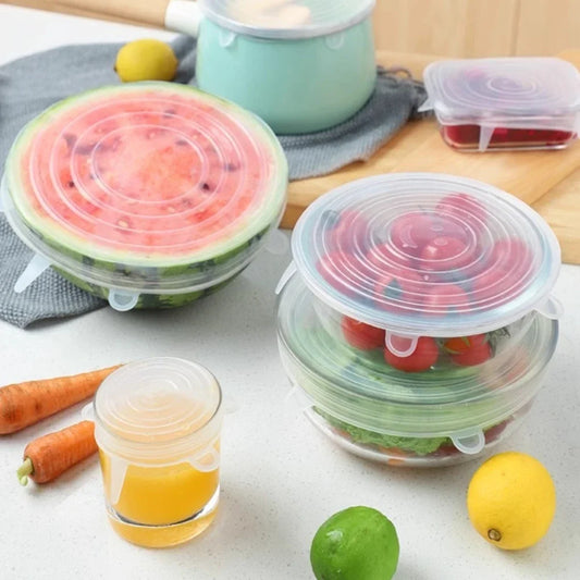 Elite Reusable Silicone Stretch Lids – 6 to 24 Piece Set