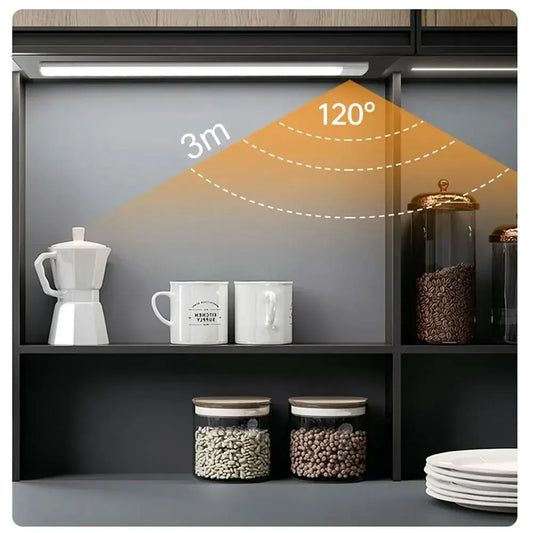 Ultra-Thin Motion Sensor LED Cabinet Light – USB-C Rechargeable