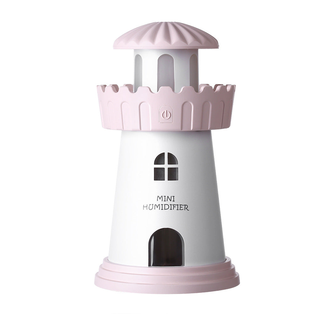 BeaconMist™ Lighthouse Ultrasonic Humidifier – Silent Cool Mist Maker with Romantic Night Light
