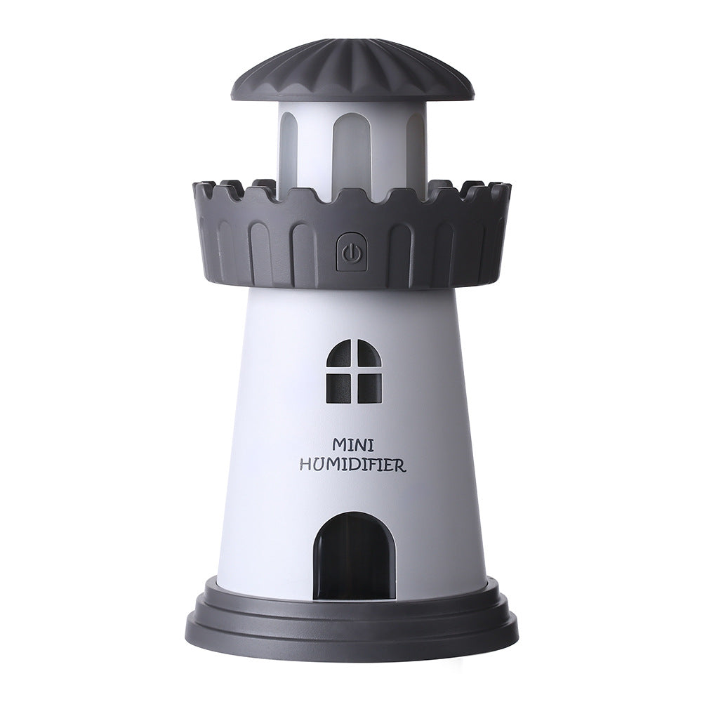 BeaconMist™ Lighthouse Ultrasonic Humidifier – Silent Cool Mist Maker with Romantic Night Light