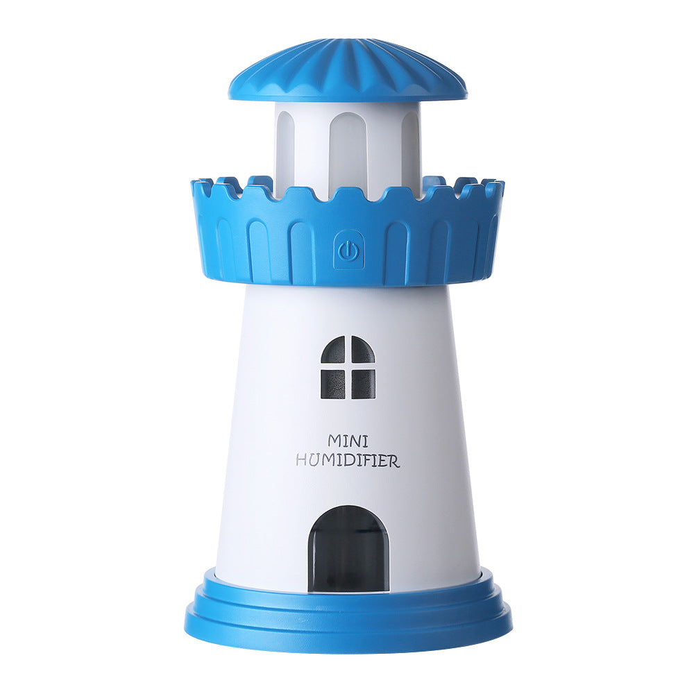 BeaconMist™ Lighthouse Ultrasonic Humidifier – Silent Cool Mist Maker with Romantic Night Light