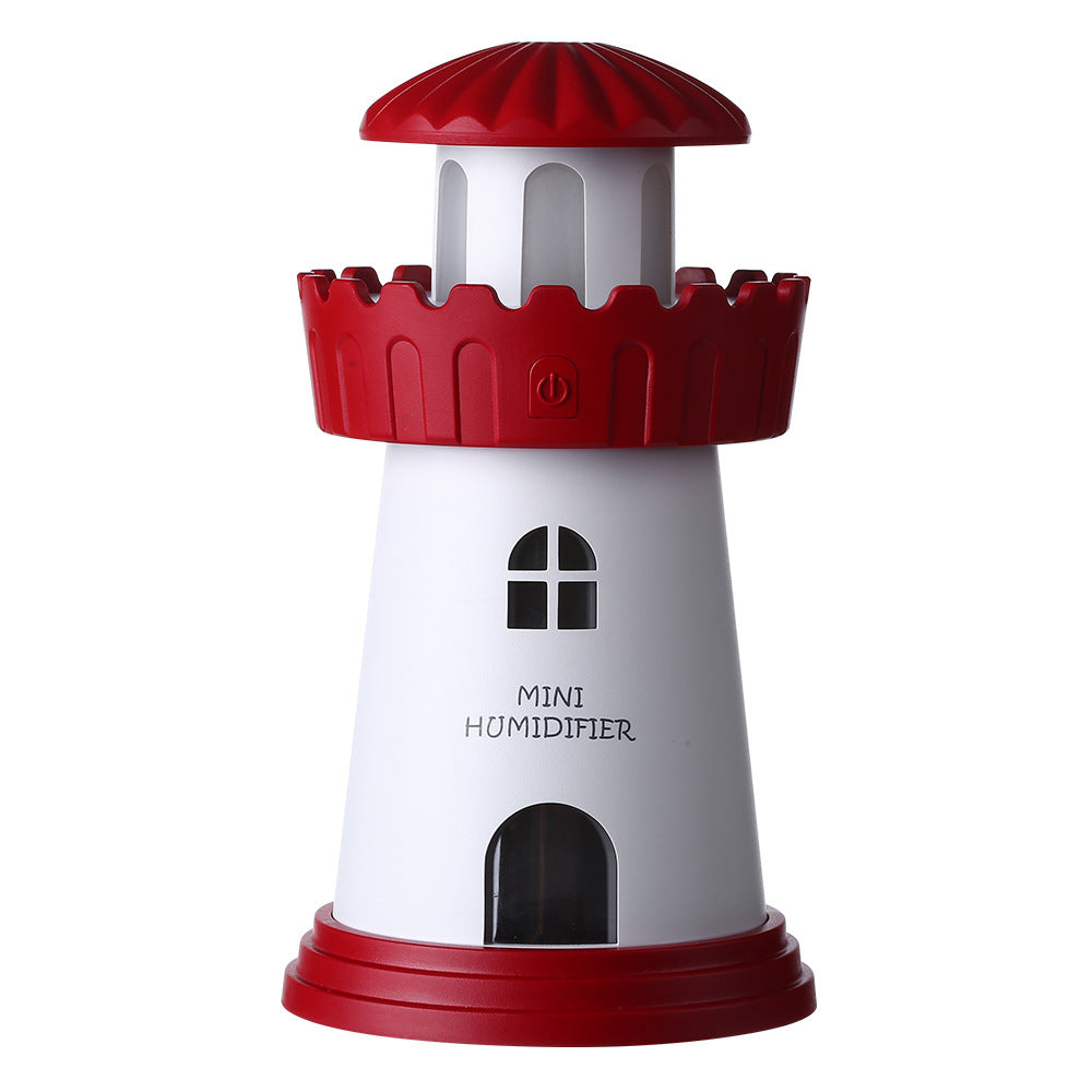 BeaconMist™ Lighthouse Ultrasonic Humidifier – Silent Cool Mist Maker with Romantic Night Light