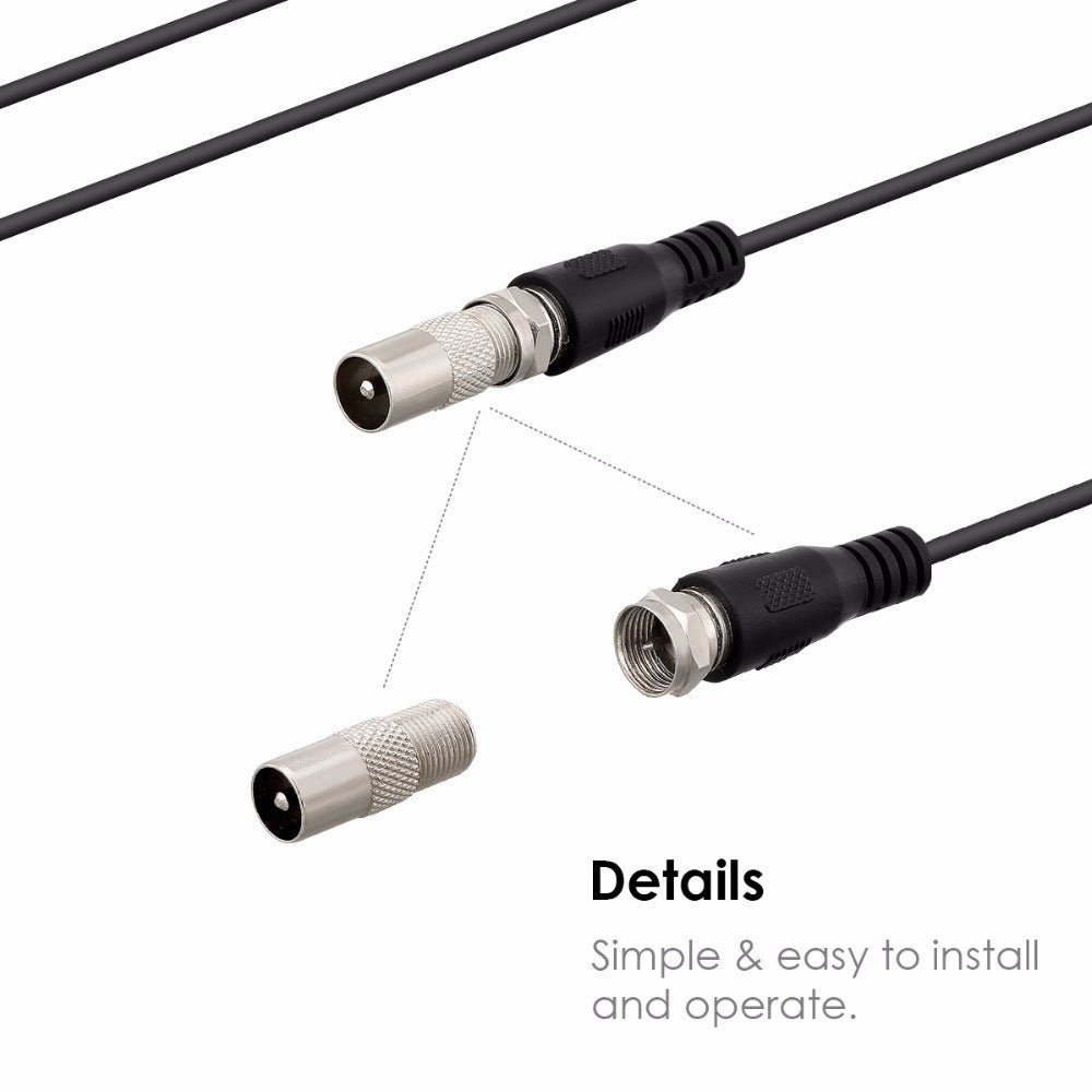 ClearView™ Ultra HD Digital TV Antenna – 200+ Mile Range Indoor/Outdoor Amplified Aerial