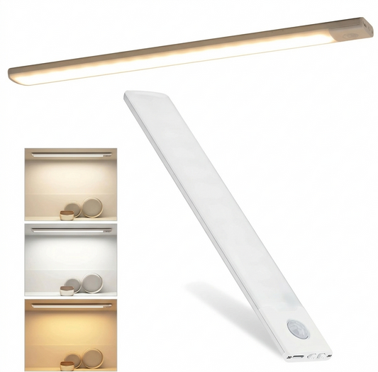 Wireless Motion Sensor LED Light Bar – Ultra-Thin Magnetic Rechargeable Closet Light