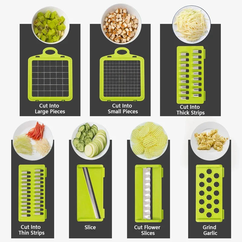 Vegetable Chopper Onion Chopper Handle Food Grate Food Chopper Kitchen Vegetable Slicer