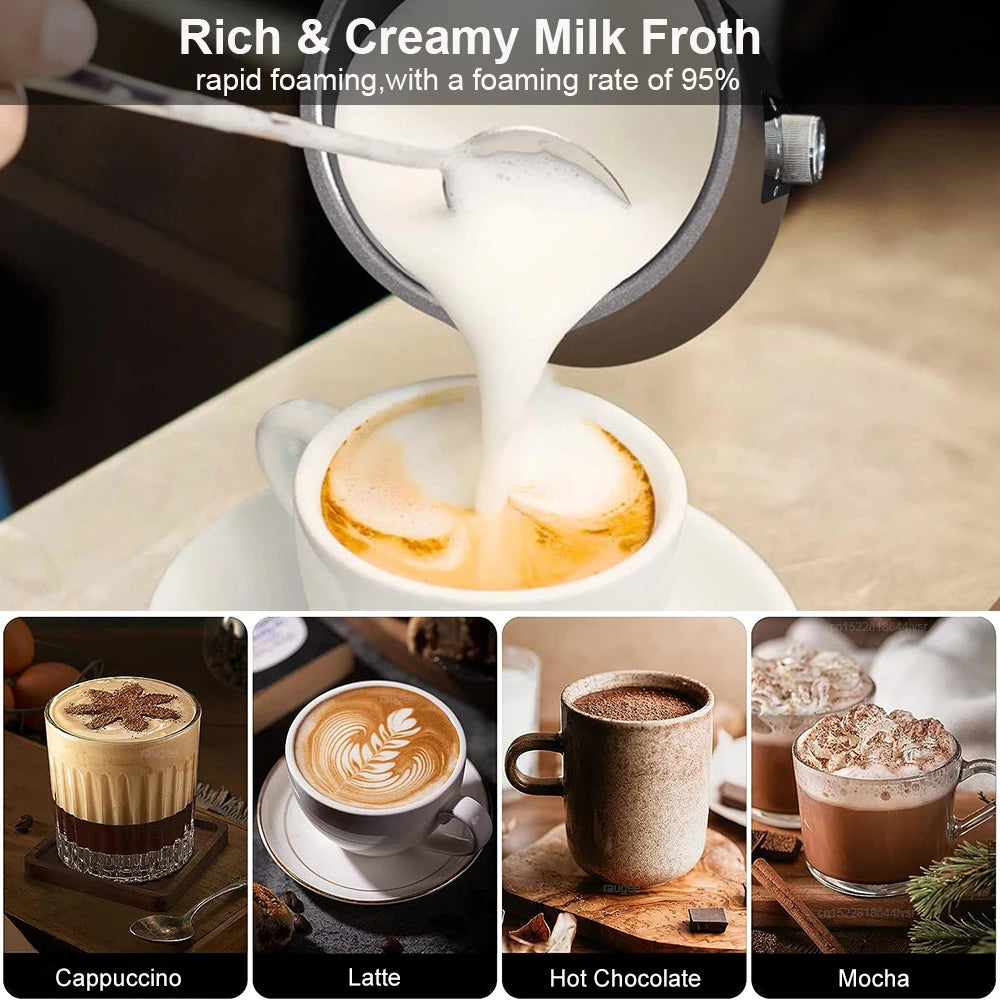 5-in-1 Electric Frother for Coffee & Cream