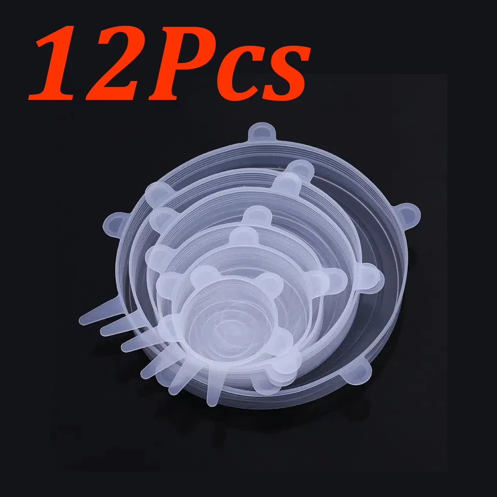 Elite Reusable Silicone Stretch Lids – 6 to 24 Piece Set
