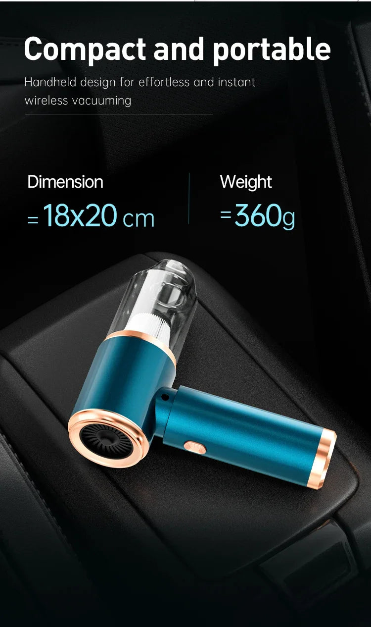 SZUK New Mini Car Vacuum Cleaner 165000Pa Wireless Vacuum Cleaner Powerful Suction Handheld Portable Vacuum Cleaner for car