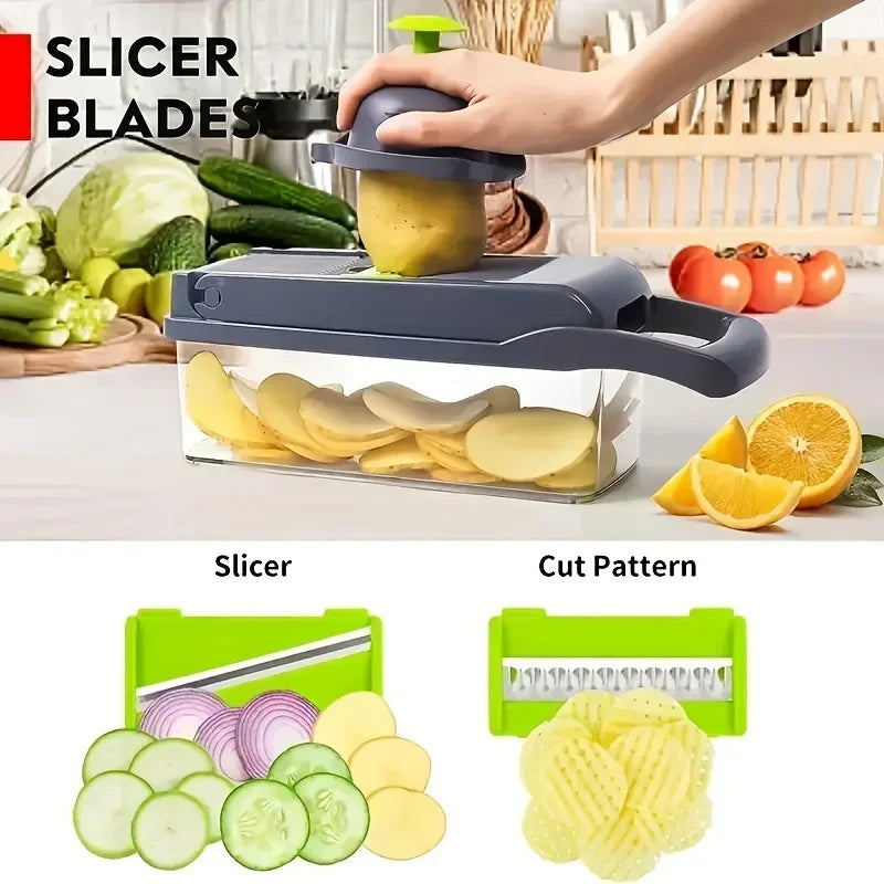Vegetable Chopper Onion Chopper Handle Food Grate Food Chopper Kitchen Vegetable Slicer