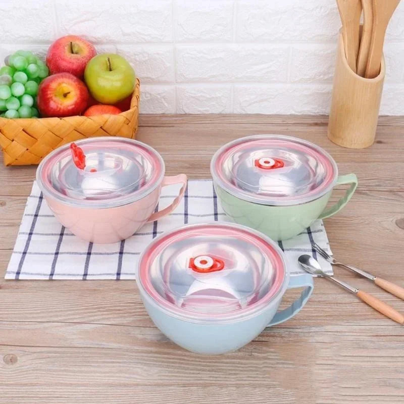 Elite Anti-Scalding Stainless Steel Instant Noodle Bowl