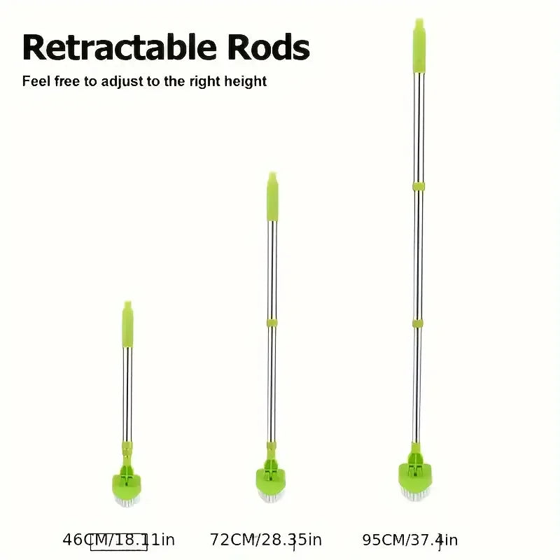 Multifunctional Shower Cleaning Scrub Brush With Long Handle, 2 In 1 Extendable Tub & Tile Floor Scrubber Brush, Cleaning Tool