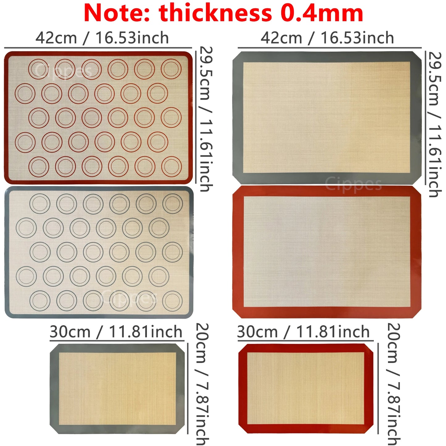 EverBake™ Reusable Silicone Baking Mat – Non-Stick Heat Resistant Oven Liner (0.4mm Ultra-Thin)
