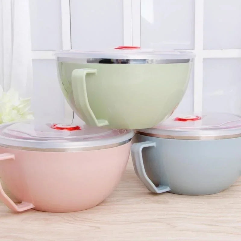 Elite Anti-Scalding Stainless Steel Instant Noodle Bowl