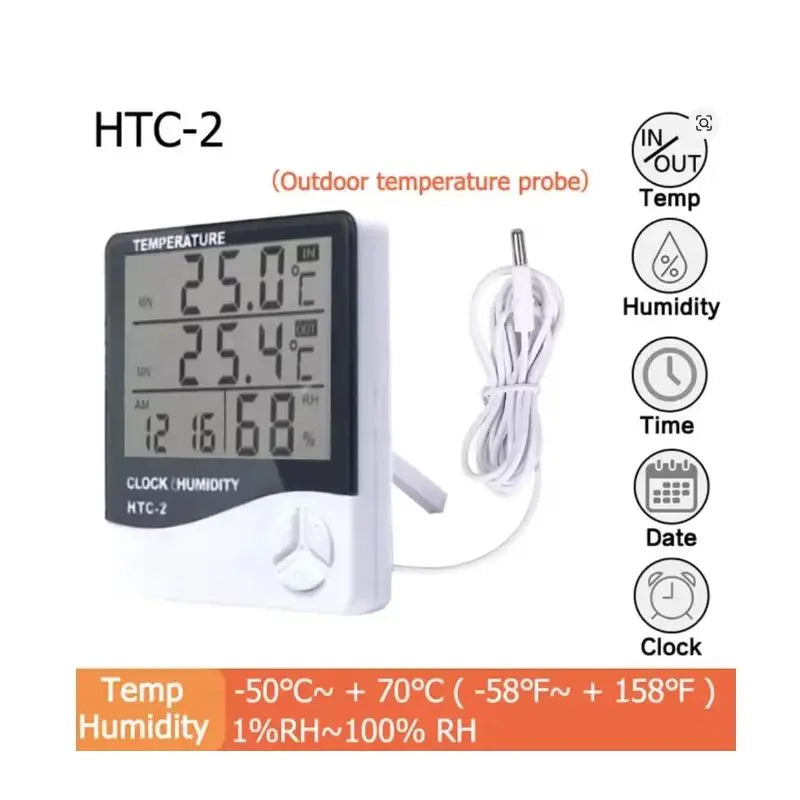 3-in-1 Digital Weather Station & Humidity Monitor