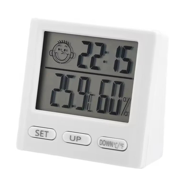 Smart Digital Thermo-Hygrometer – 4-in-1 Weather Station & Alarm Clock