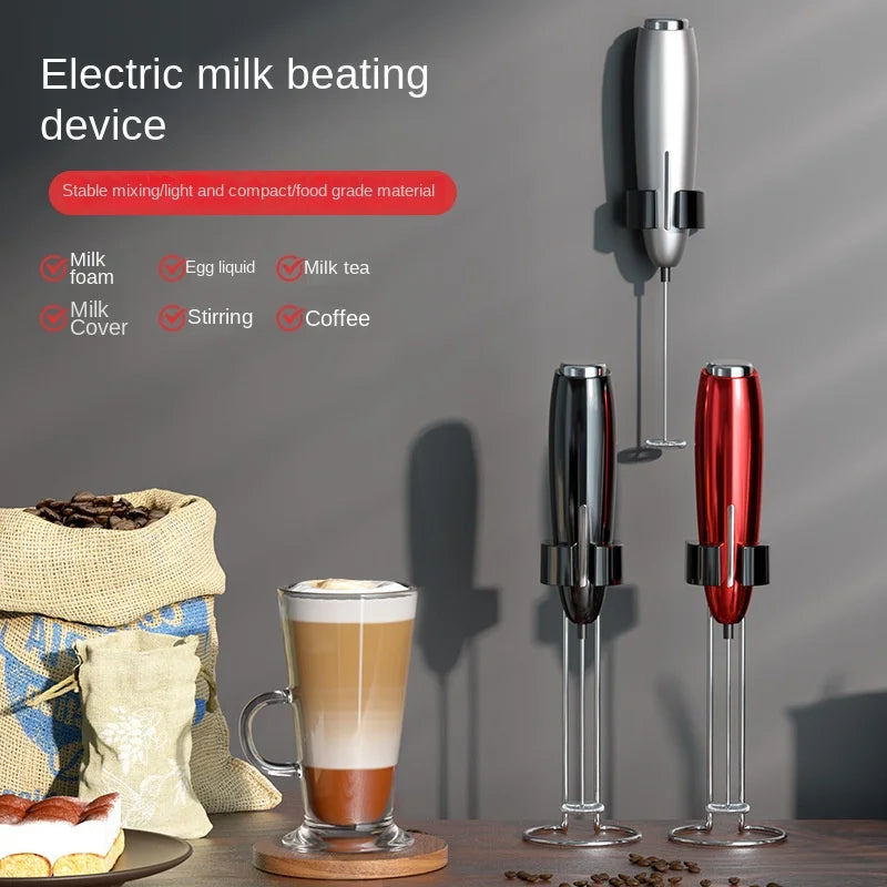 Professional Drink Mixer & Milk Frother – Cordless Battery-Powered Foamer for Lattes & Matcha