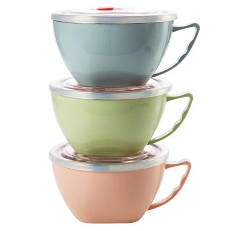 Elite Anti-Scalding Stainless Steel Instant Noodle Bowl