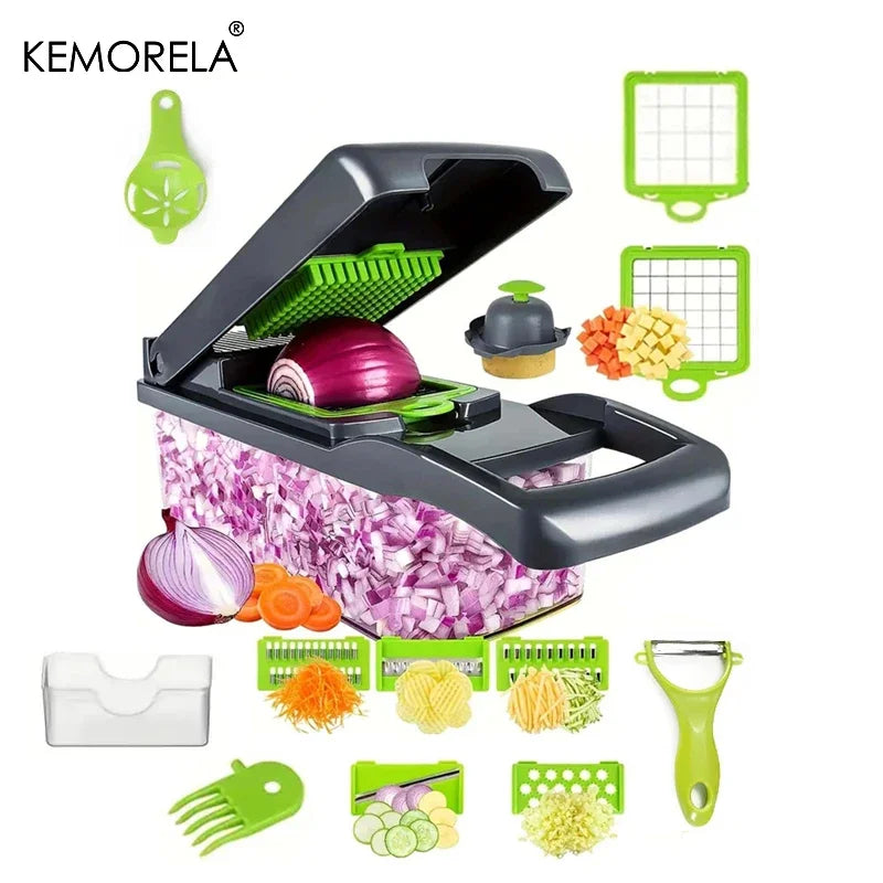 Vegetable Chopper Onion Chopper Handle Food Grate Food Chopper Kitchen Vegetable Slicer