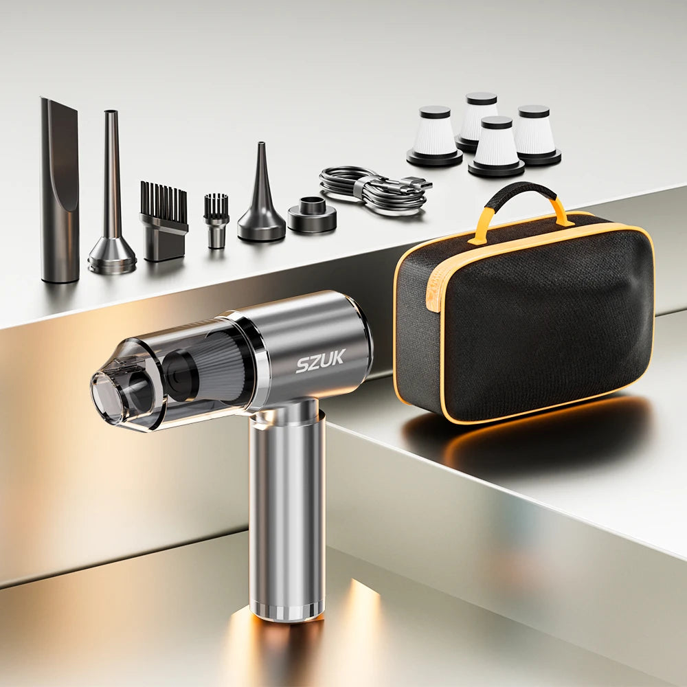 SZUK New Mini Car Vacuum Cleaner 165000Pa Wireless Vacuum Cleaner Powerful Suction Handheld Portable Vacuum Cleaner for car