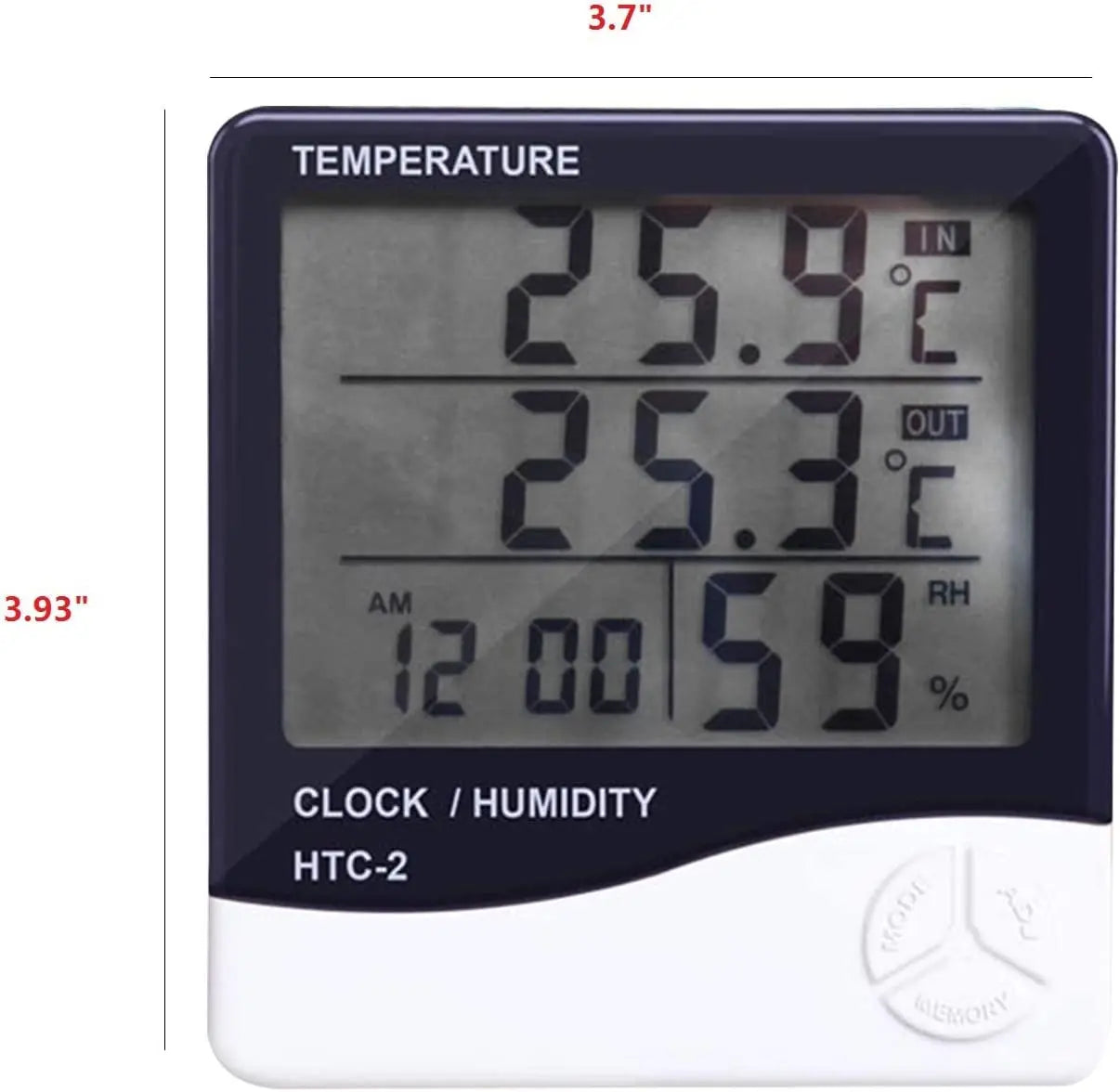 3-in-1 Digital Weather Station & Humidity Monitor