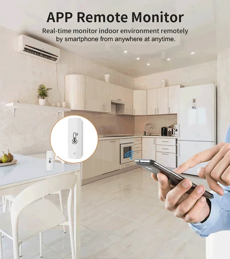 Temperature Humidity Sensor Smart Home Indoor Hygrometer