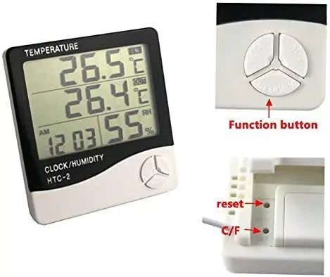 3-in-1 Digital Weather Station & Humidity Monitor