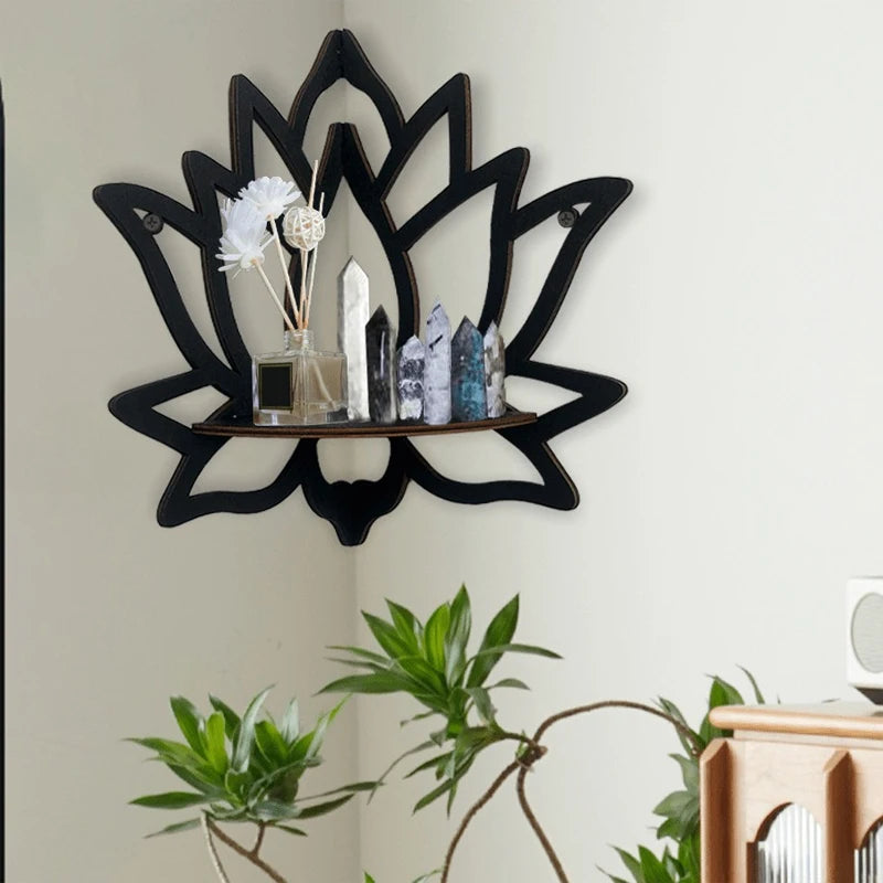 Elite Lotus Hollow Wall-Mounted Decorative Rack