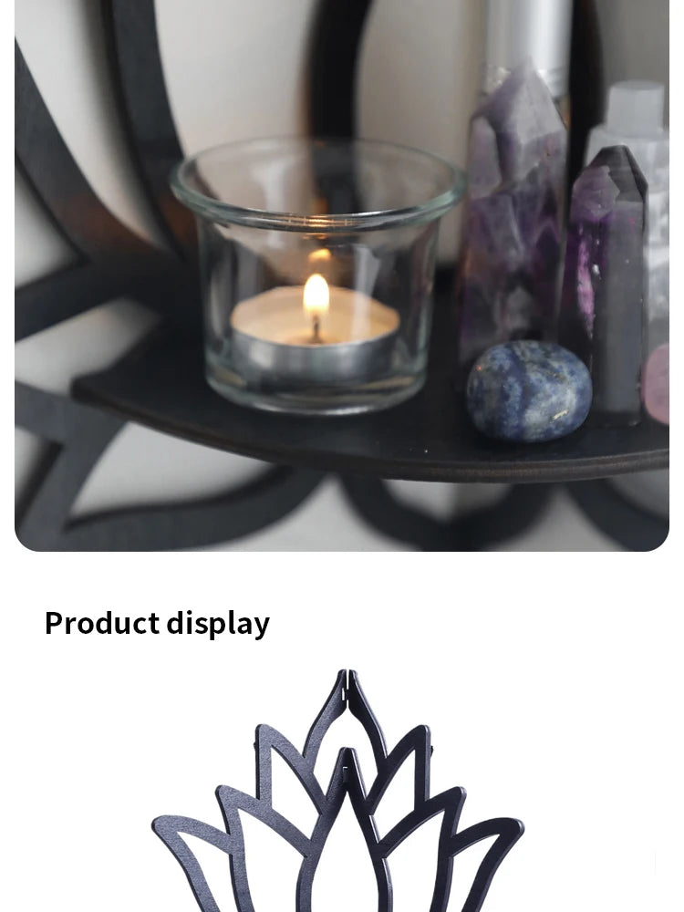 Elite Lotus Hollow Wall-Mounted Decorative Rack