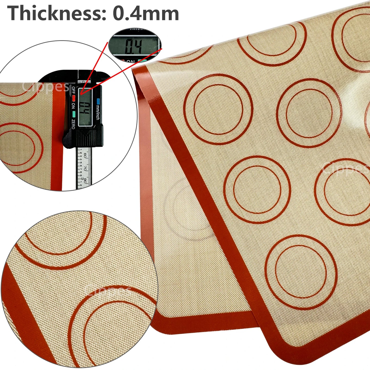 EverBake™ Reusable Silicone Baking Mat – Non-Stick Heat Resistant Oven Liner (0.4mm Ultra-Thin)
