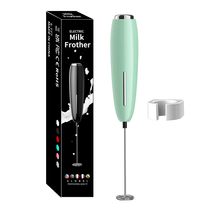 Professional Drink Mixer & Milk Frother – Cordless Battery-Powered Foamer for Lattes & Matcha