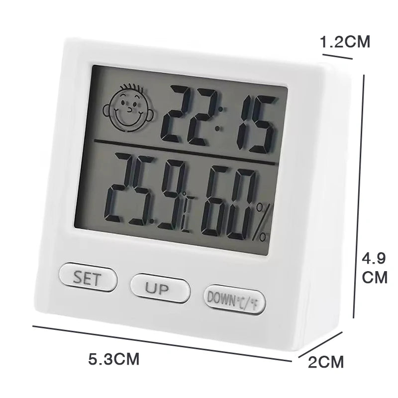 Smart Digital Thermo-Hygrometer – 4-in-1 Weather Station & Alarm Clock
