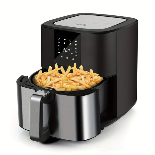 KitCook™ 7QT Large Air Fryer – 1500W Digital Touchscreen Cooker with 8 Preset Menus