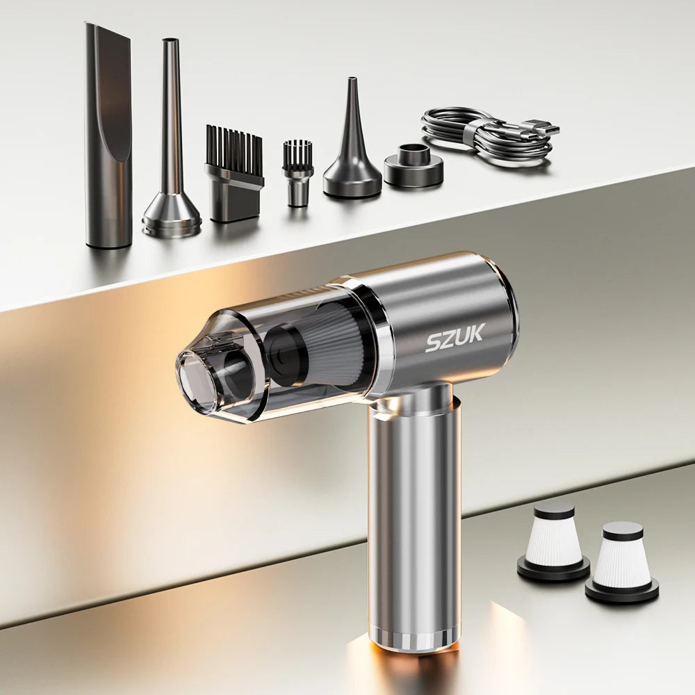 SZUK New Mini Car Vacuum Cleaner 165000Pa Wireless Vacuum Cleaner Powerful Suction Handheld Portable Vacuum Cleaner for car