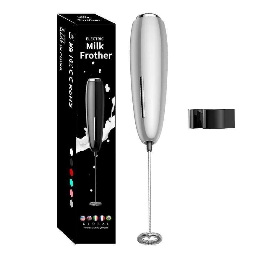 Professional Drink Mixer & Milk Frother – Cordless Battery-Powered Foamer for Lattes & Matcha