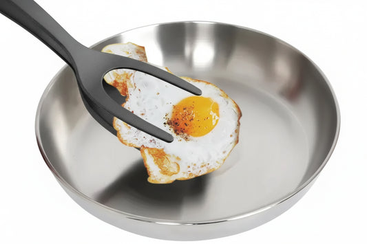 FlipMaster™ 2-in-1 Grip Flip Tongs – Non-Stick Egg Spatula & Steak Turner Clamp