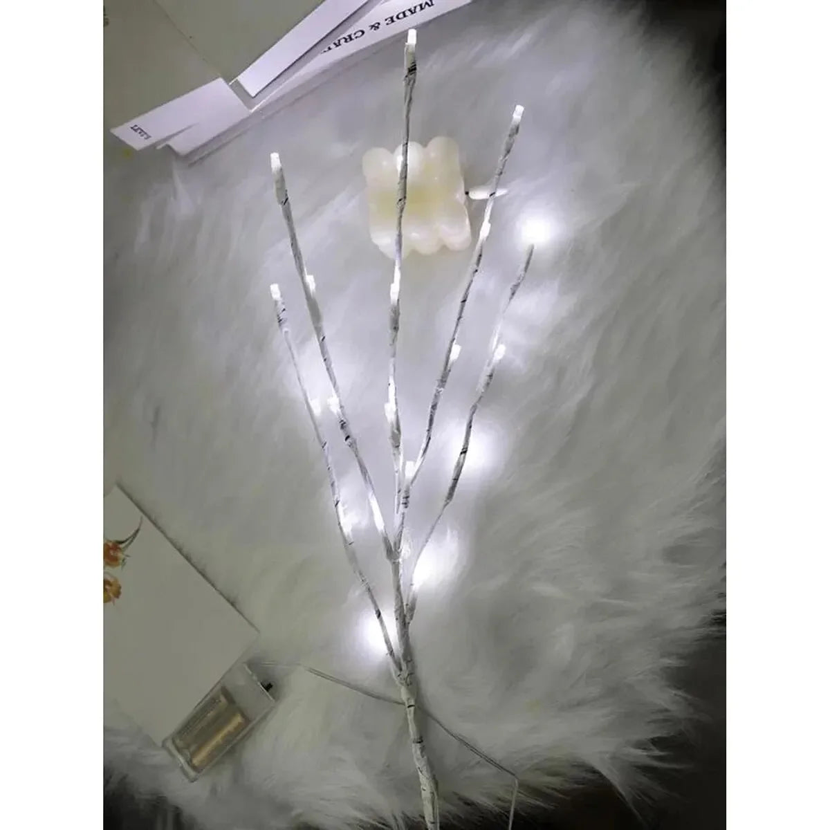 Elite White Birch LED Branch Lights – Festive Battery Operated
