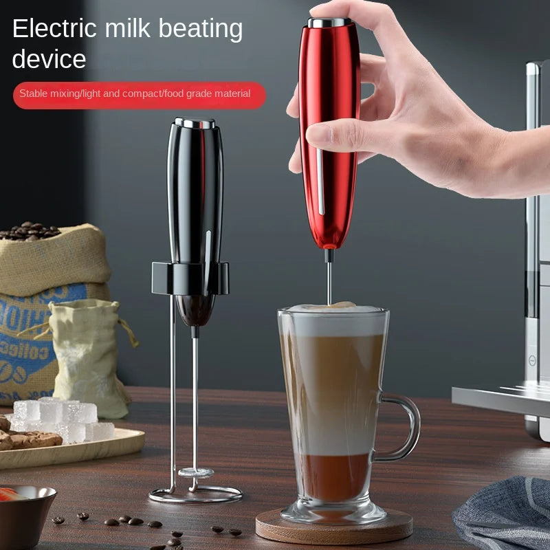 Professional Drink Mixer & Milk Frother – Cordless Battery-Powered Foamer for Lattes & Matcha