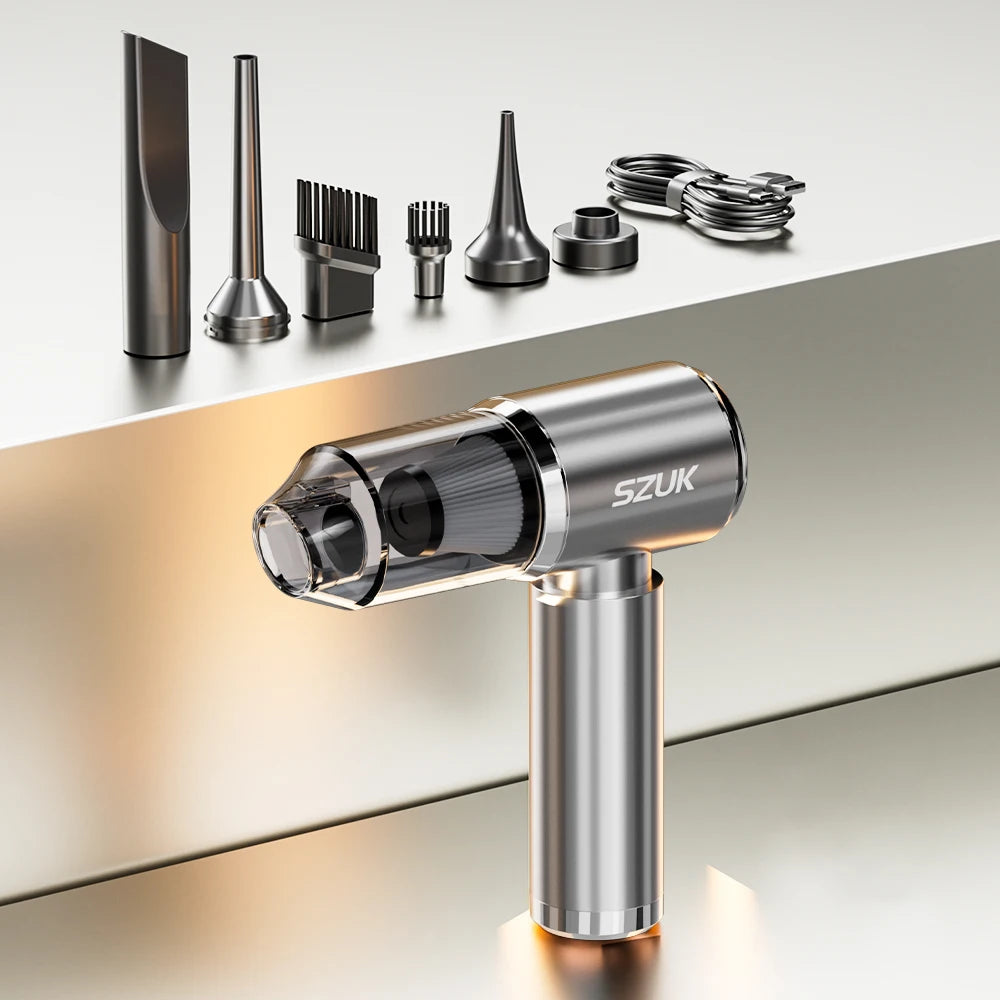 SZUK New Mini Car Vacuum Cleaner 165000Pa Wireless Vacuum Cleaner Powerful Suction Handheld Portable Vacuum Cleaner for car