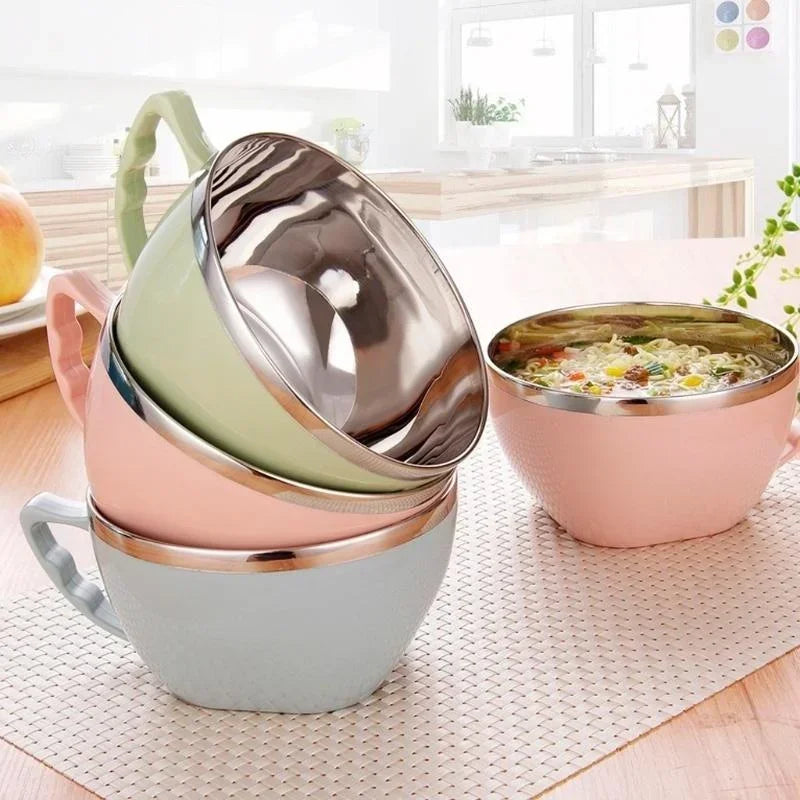 Elite Anti-Scalding Stainless Steel Instant Noodle Bowl