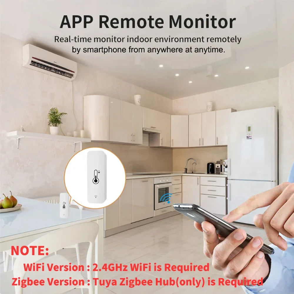 Temperature Humidity Sensor Smart Home Indoor Hygrometer